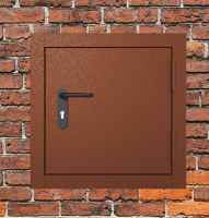 Люк металлический коричневый